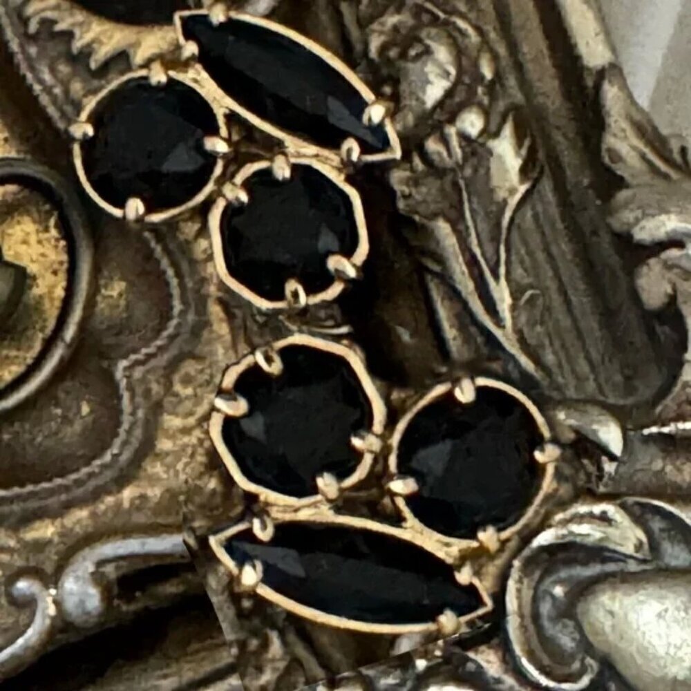 KATE SPADE • Crystal Black Cluster Earrings - Picture 4 of 5